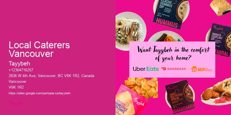 Luxury Event Catering Local Caterers Vancouver