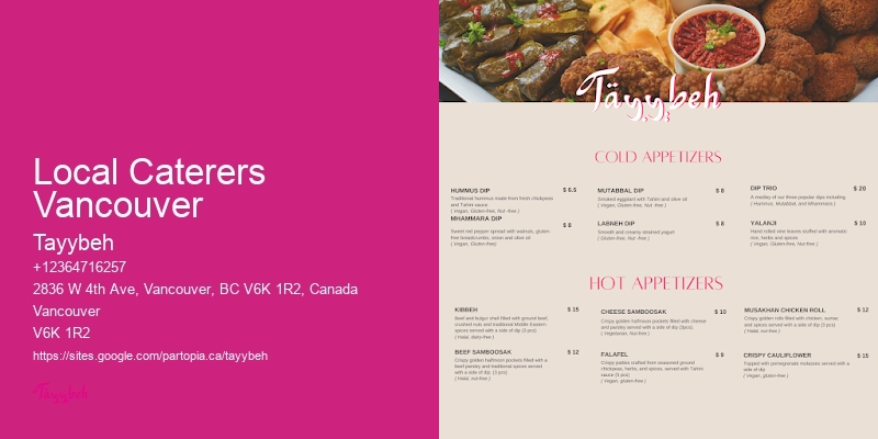Eco-Friendly Catering Local Caterers Vancouver