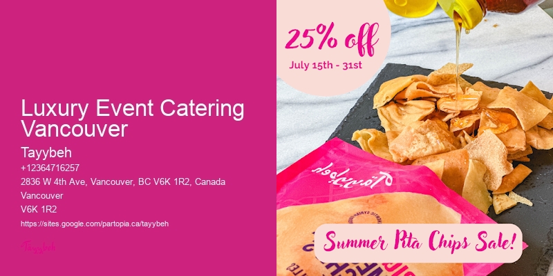 Holiday Catering Luxury Event Catering Vancouver