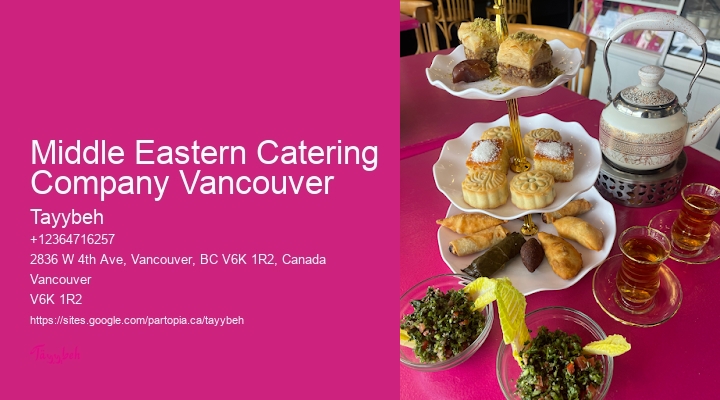 Halal Corporate Catering Middle Eastern Catering Company Vancouver