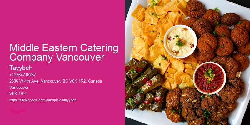 Small Group Brunch Catering Middle Eastern Catering Company Vancouver