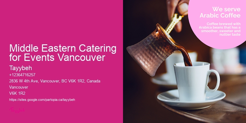 Middle Eastern Catering for Events Vancouver Holiday Catering