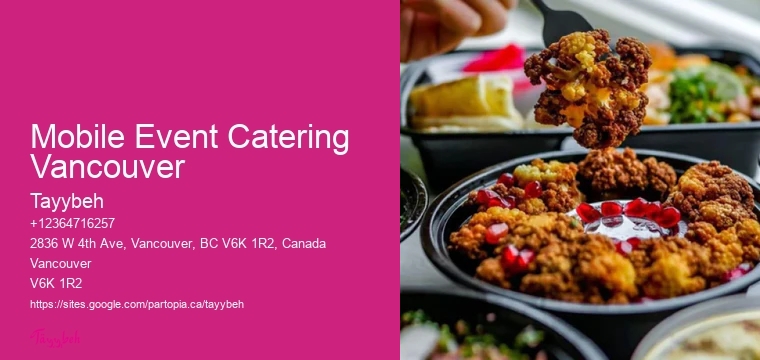 Wedding Catering Company Mobile Event Catering Vancouver