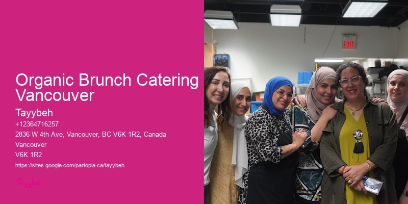 Organic Brunch Catering Vancouver