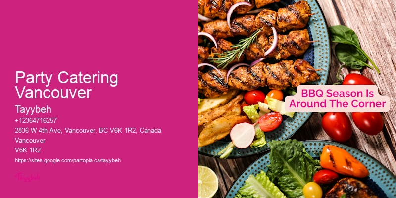Customizable Buffet Catering Party Catering Vancouver