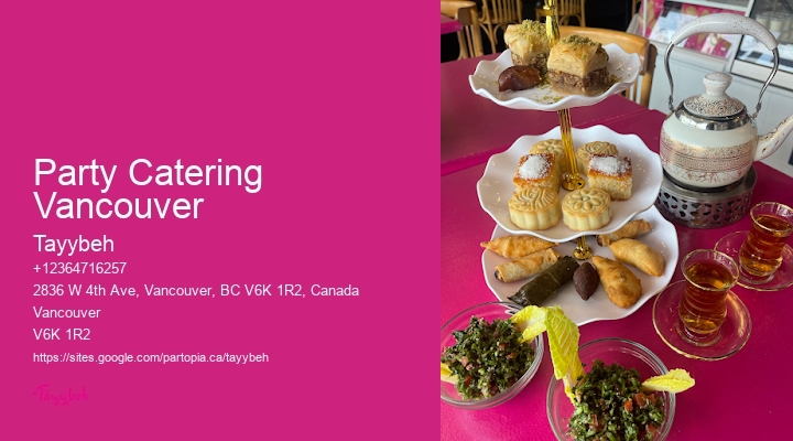 Healthy Syrian Food Party Catering Vancouver