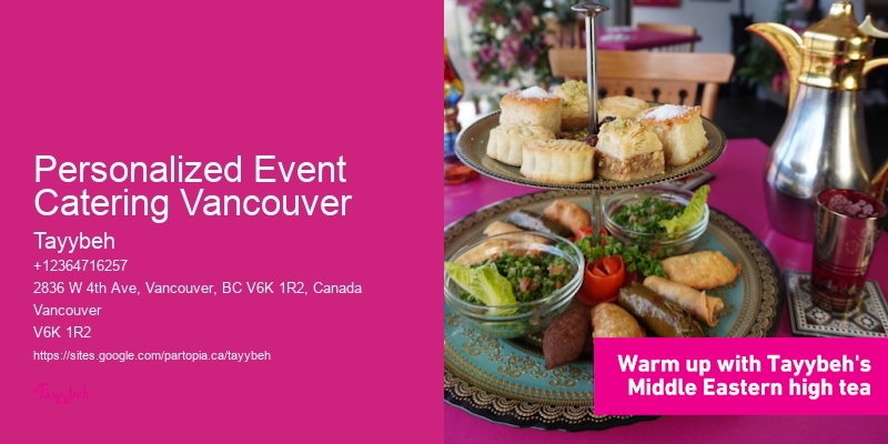 Personalized Event Catering Vancouver