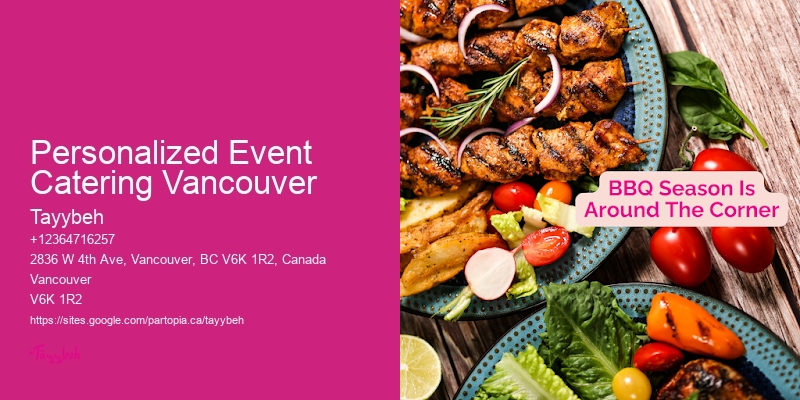 Personalized Event Catering Vancouver Halal Catering for Large Events
