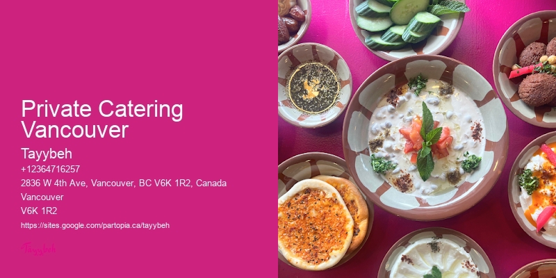 Local Catering Company Private Catering Vancouver