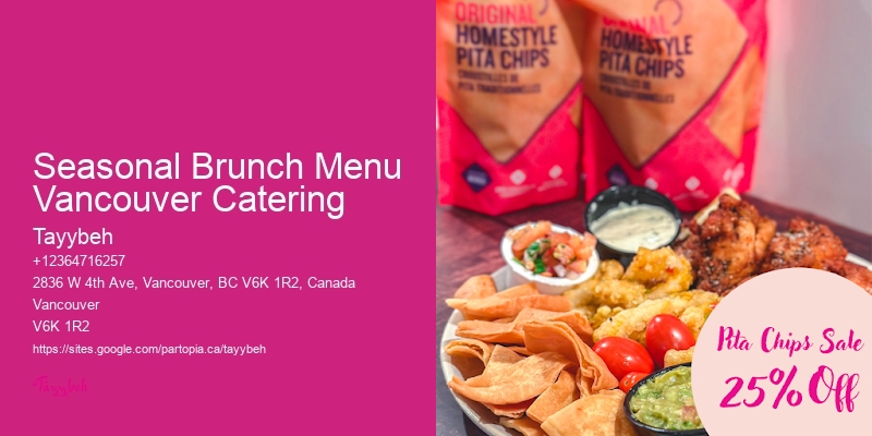 Office Catering Packages Seasonal Brunch Menu Vancouver Catering