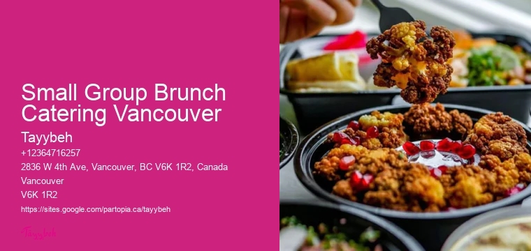 Brunch Catering Packages Small Group Brunch Catering Vancouver