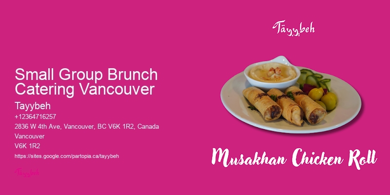 Small Group Brunch Catering Vancouver Corporate Catering Companies