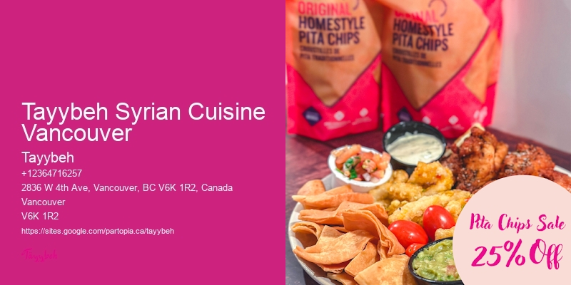 Vegan Catering Tayybeh Syrian Cuisine Vancouver