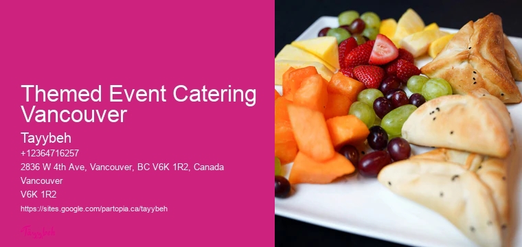 Caterers For Conferences Themed Event Catering Vancouver