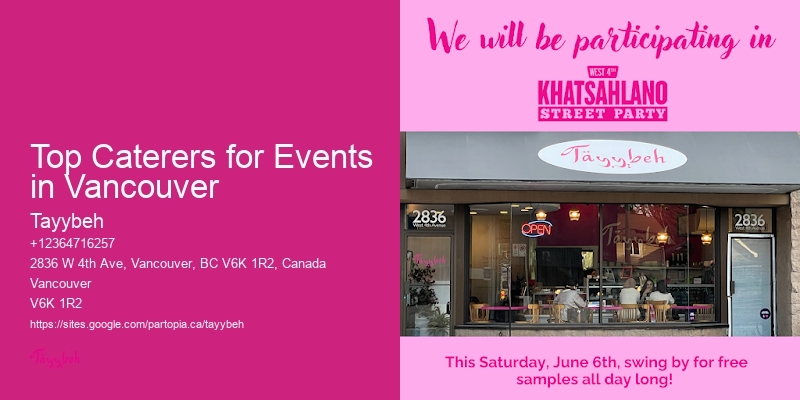 Halal Event Catering Top Caterers for Events in Vancouver