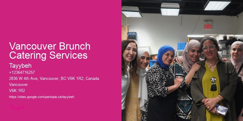 Vancouver Brunch Catering Services
