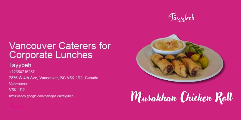 Weekend Brunch Catering Vancouver Caterers for Corporate Lunches