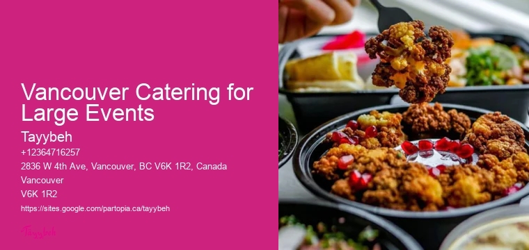 Local Wedding Catering Vancouver Catering for Large Events