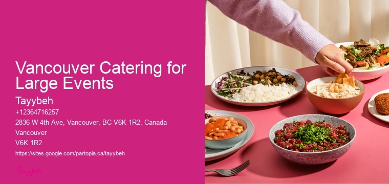 Vancouver Catering for Large Events Event Catering