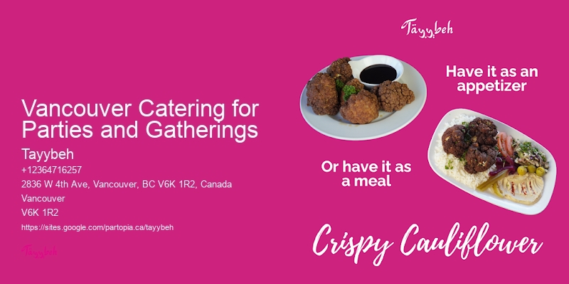 Catering Staff For Weddings Vancouver Catering for Parties and Gatherings