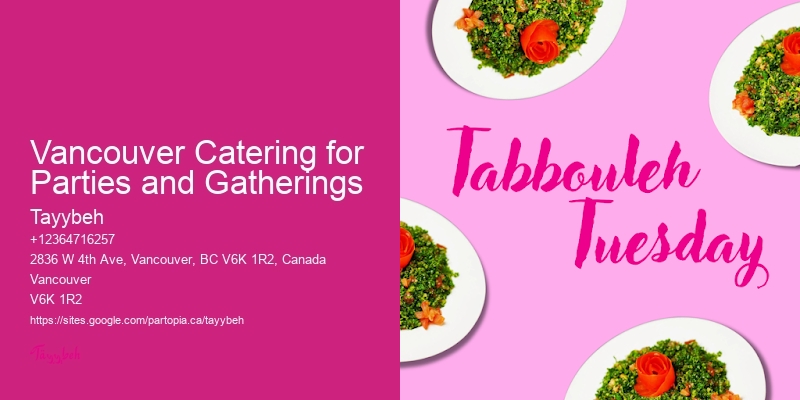 Top Wedding Caterers in Vancouver Catering for Parties and Gatherings