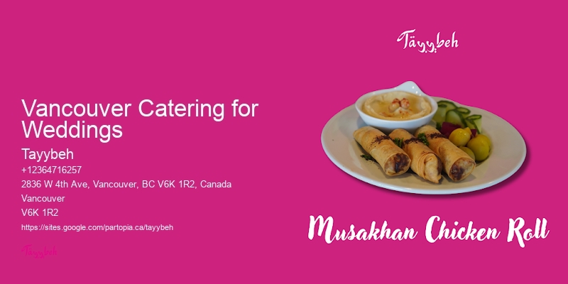 Vancouver Catering for Weddings Buffet Catering Company