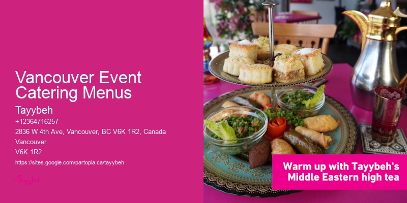 Vancouver Event Catering Menus Gourmet Catering For Parties
