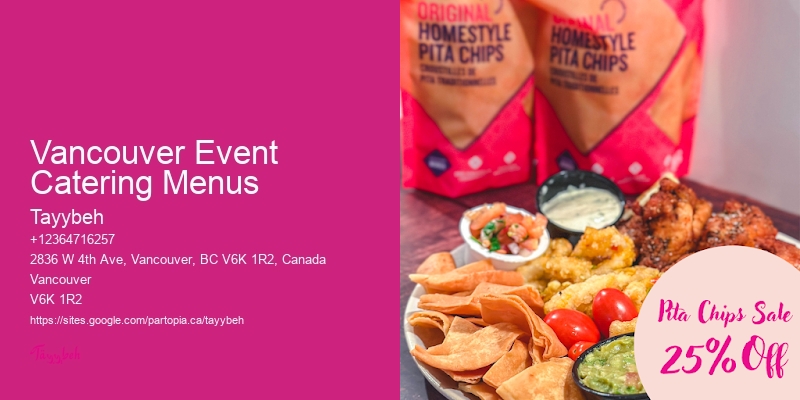 Events Catering Vancouver Event Catering Menus
