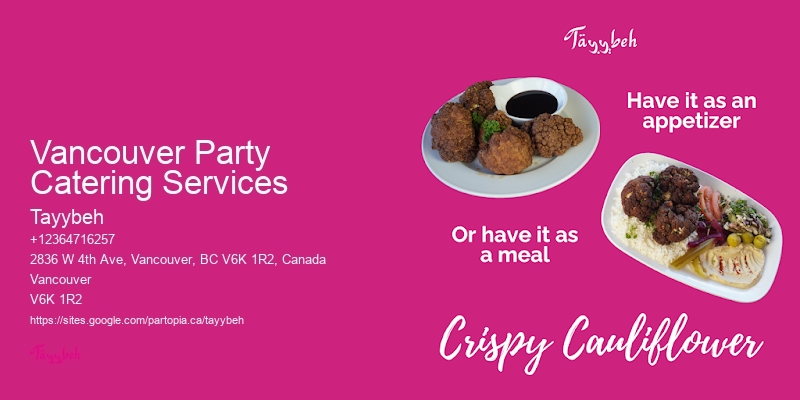 Catering Vancouver Party Catering Services