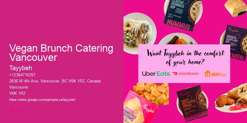 Brunch Catering for Baby Showers Vegan Brunch Catering Vancouver