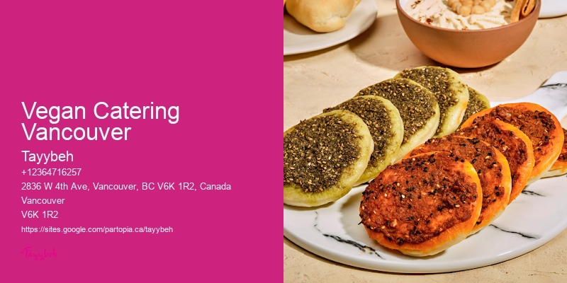 Full-Service Corporate Catering Vegan Catering Vancouver