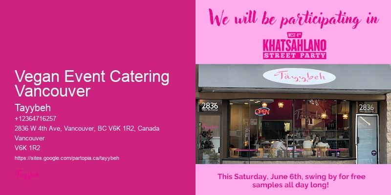 Brunch Catering Packages Vegan Event Catering Vancouver