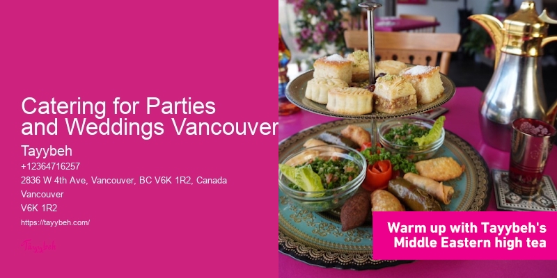 Catering for Parties and Weddings Vancouver