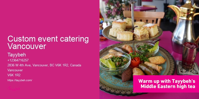 Custom event catering Vancouver