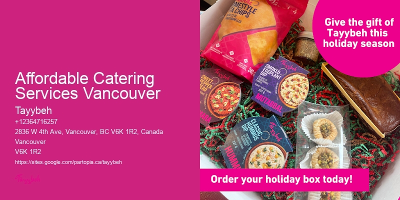 Affordable Catering Services Vancouver