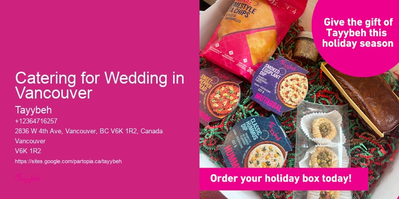 Catering for Wedding in Vancouver