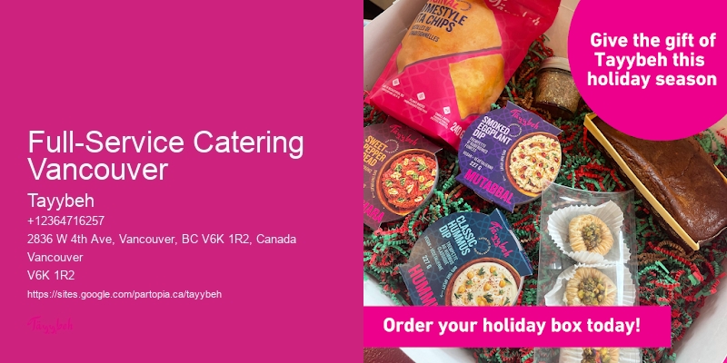 Full-Service Catering Vancouver