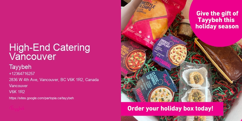 High-End Catering Vancouver