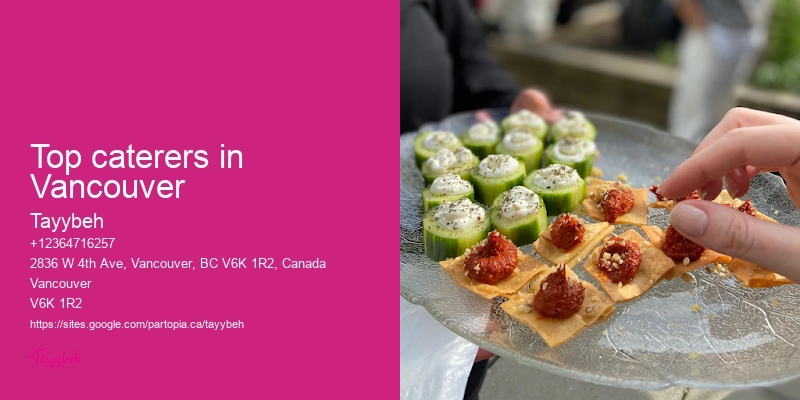 Top caterers in Vancouver