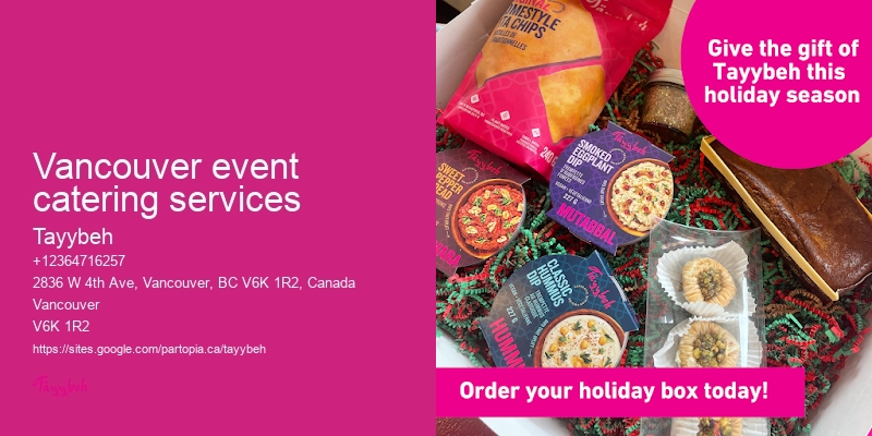 Vancouver event catering services