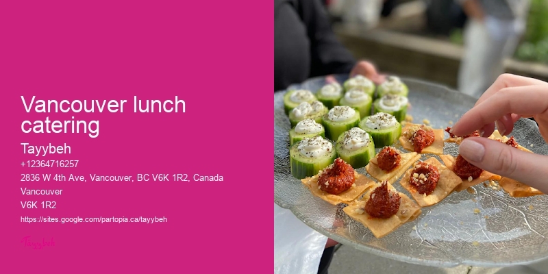 Vancouver lunch catering