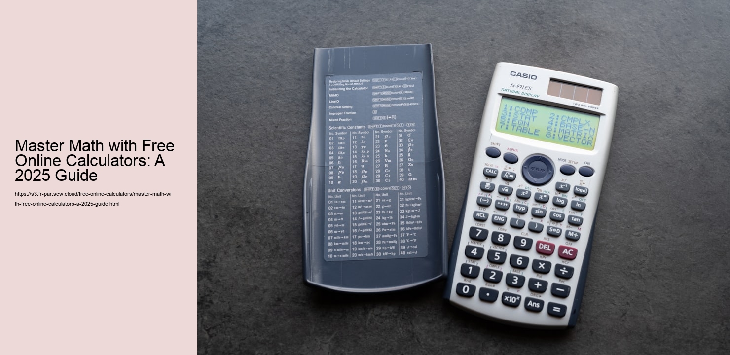 Master Math with Free Online Calculators: A 2025 Guide