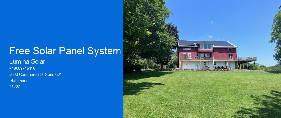 Free Solar Panel System