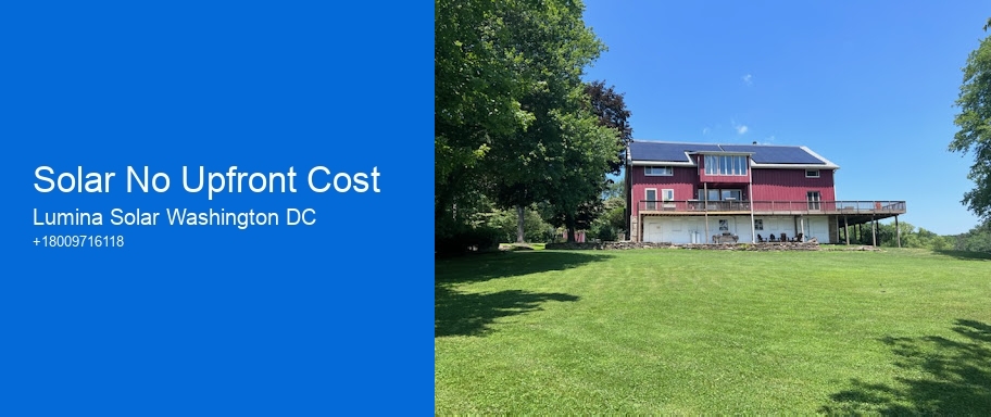 Solar No Upfront Cost