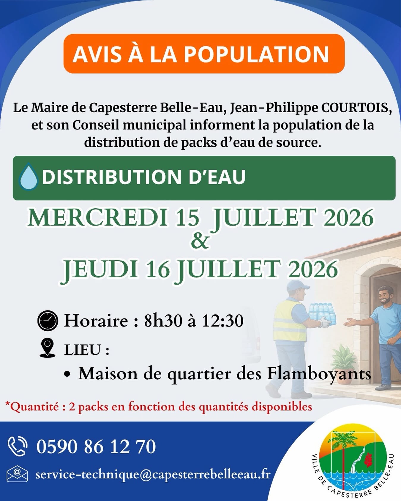 Distribution d'Eau à Capesterre Belle-Eau