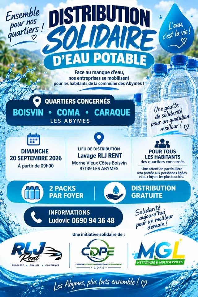 DISTRIBUTION SOLIDAIRE D'EAU POTABLE