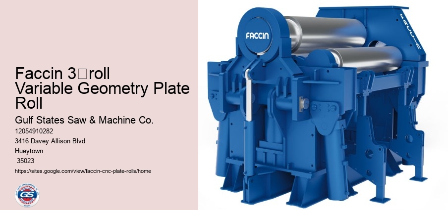 Faccin 3‑roll Variable Geometry Plate Roll