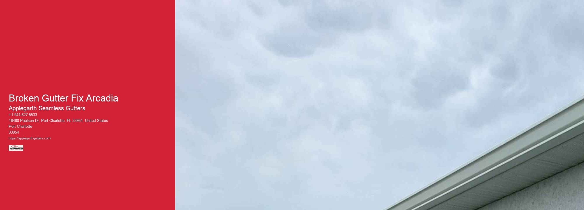 Broken Gutter Fix Arcadia