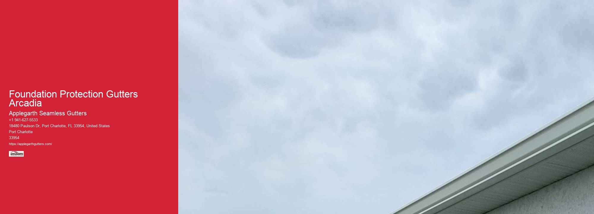 Foundation Protection Gutters Arcadia