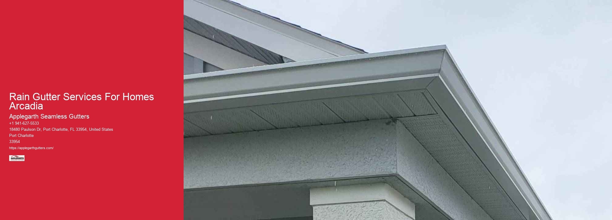 Rain Gutter Services For Homes Arcadia